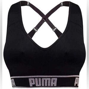 Women’s PUMA black cross back Sports Bra size XL
